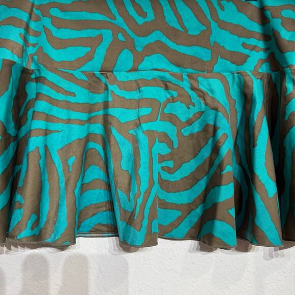 Victoria's Secret Blue Mini Swim Skirt Sz L - Picture 3 of 10